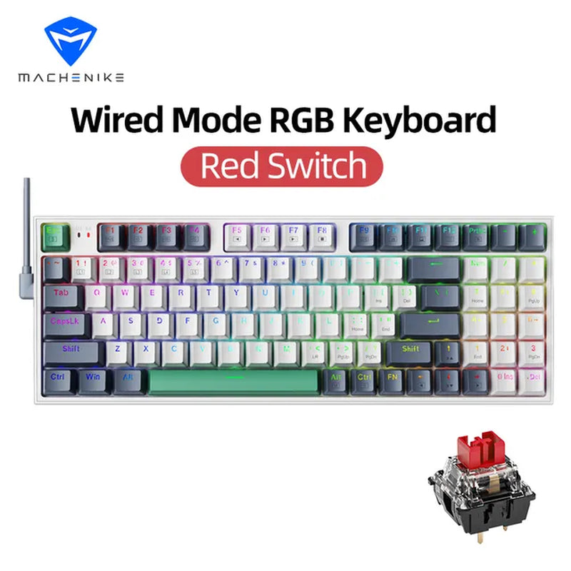 K500 Mechanical Keyboard Gaming Keyboard Wired Keyboard Hot Swappable 94 Keys RGB Light Mac Windows