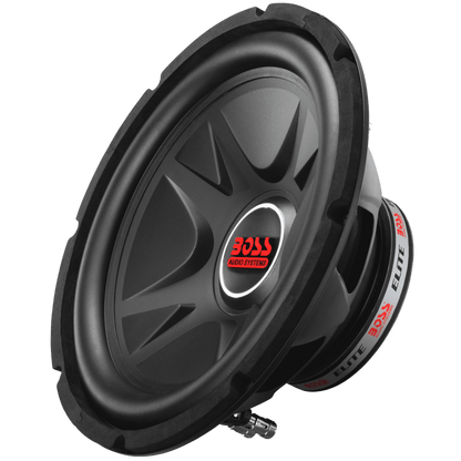 BE12D Elite Series 12 Inch Car Audio Subwoofer - 1000 Watts Max, Dual 4 Ohm Voice Coil, for Truck Boxes and Enclosures, Hook up to Amplifier