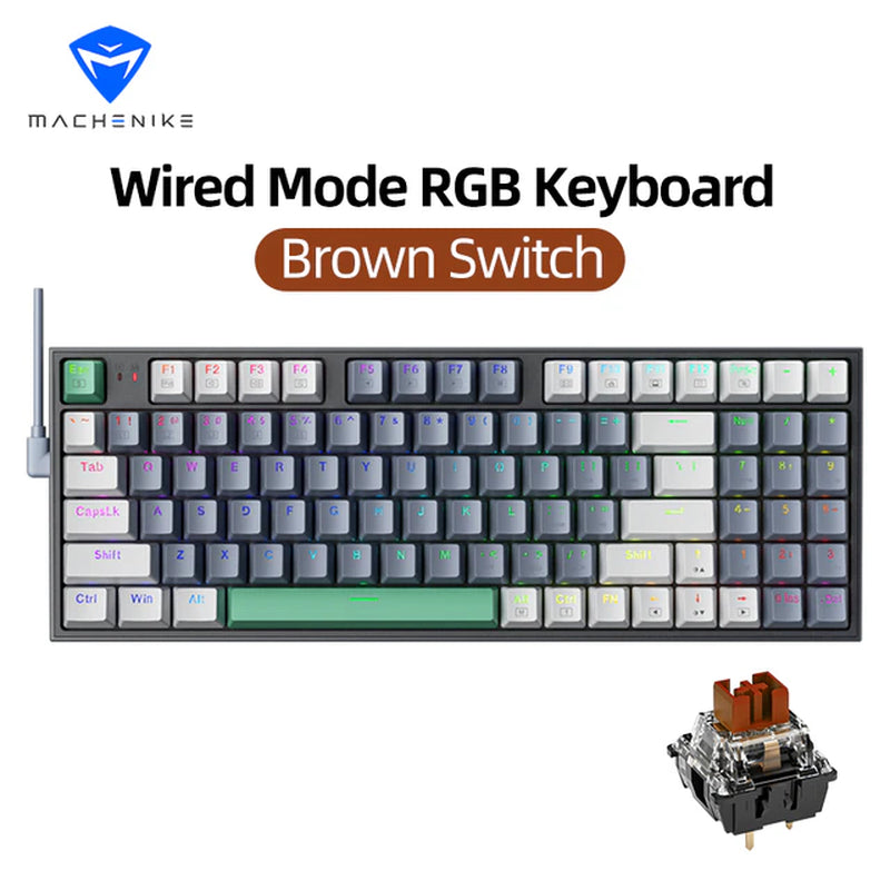 K500 Mechanical Keyboard Gaming Keyboard Wired Keyboard Hot Swappable 94 Keys RGB Light Mac Windows