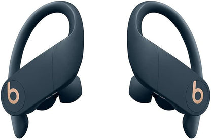 Power Pro Wireless Earphones - Apple H1 Headphone Chip, Class 1 Bluetooth, 9 Hours of Listening Time, Sweat Resistant Earbuds, Built-In Microphone - Navy